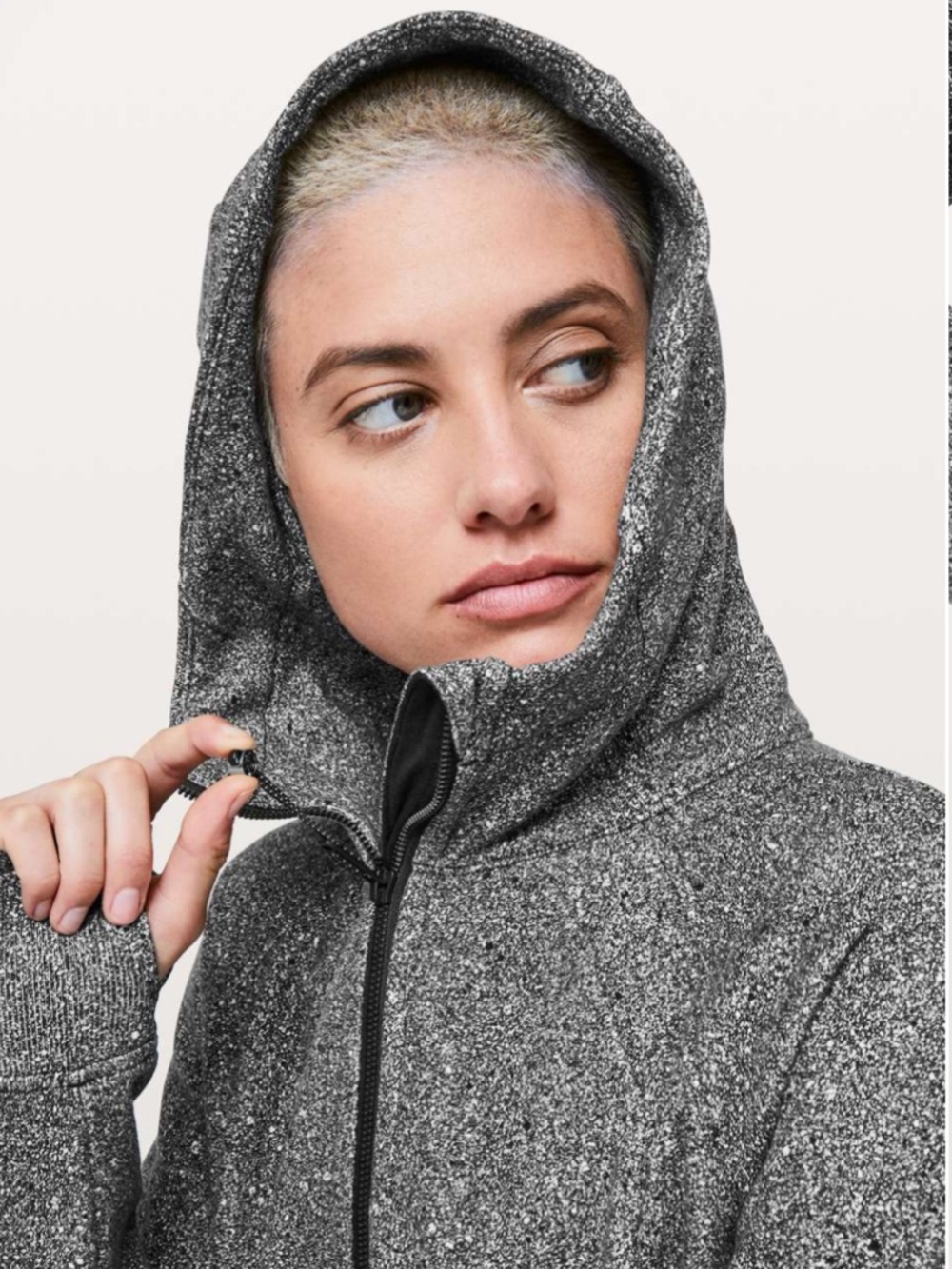 Lululemon Scuba Hoodie Luminesce Splatter White Black - Picture 3 of 7
